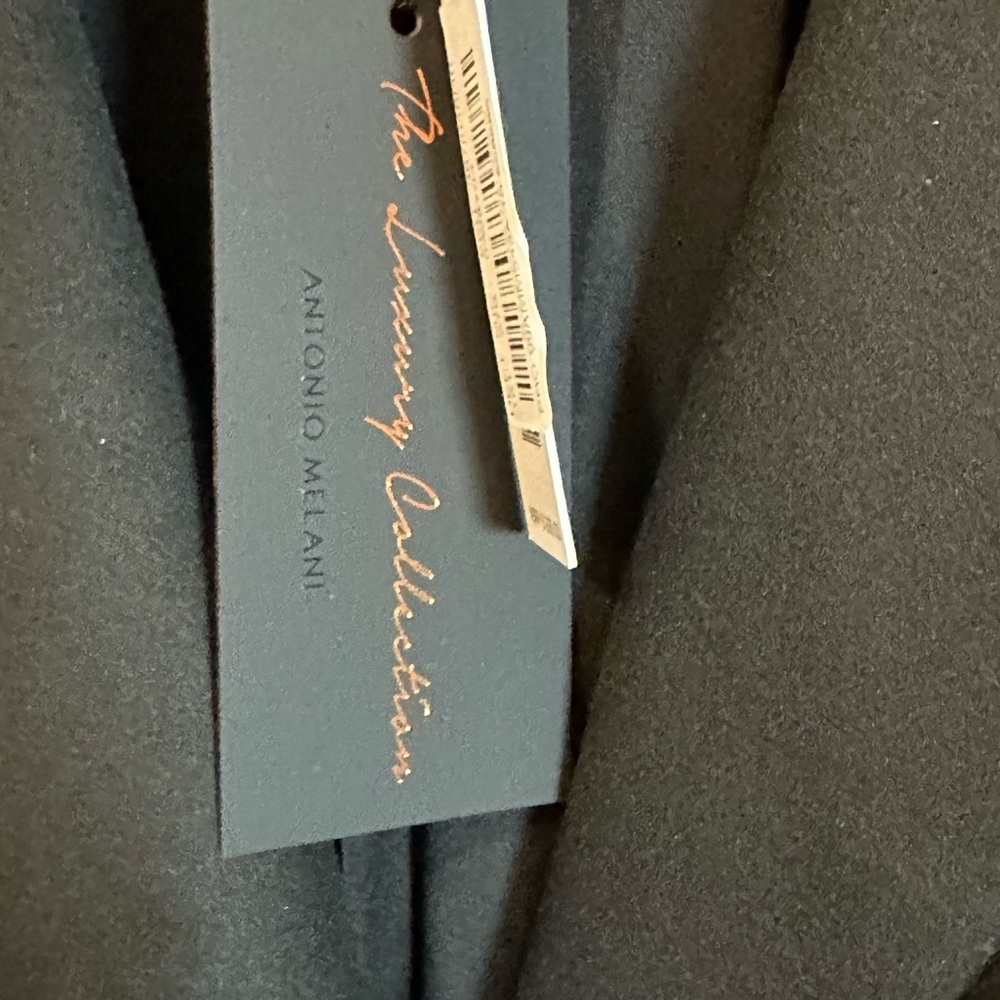 Antonio Melani size 10 luxury collection Single breasted Black Coat New w/tag - Picture 6 of 7